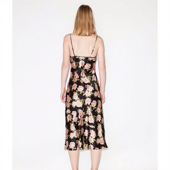 NEW Reformation Alisal Silk Dress Rosalia Medium - Picture 3 of 14